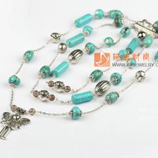 松石茶晶項鏈毛衣鏈 阿勇時尚飾品批發網，打造你的松石飾品潮流